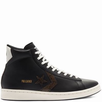 Converse Snake Print Pro Leather - Miesten Saappaat - Mustat